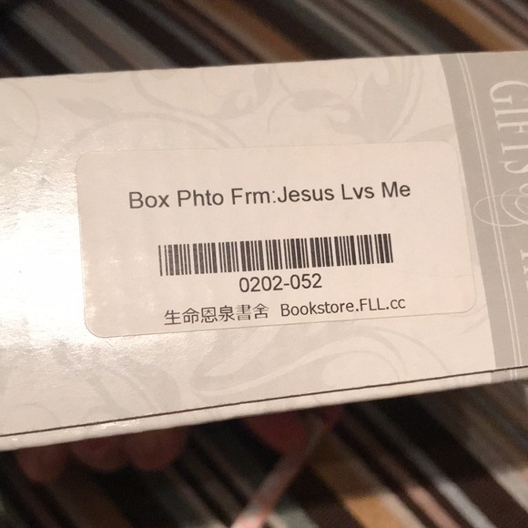 “Jesus loves me” blue photo picture frame - Picture 8 of 8